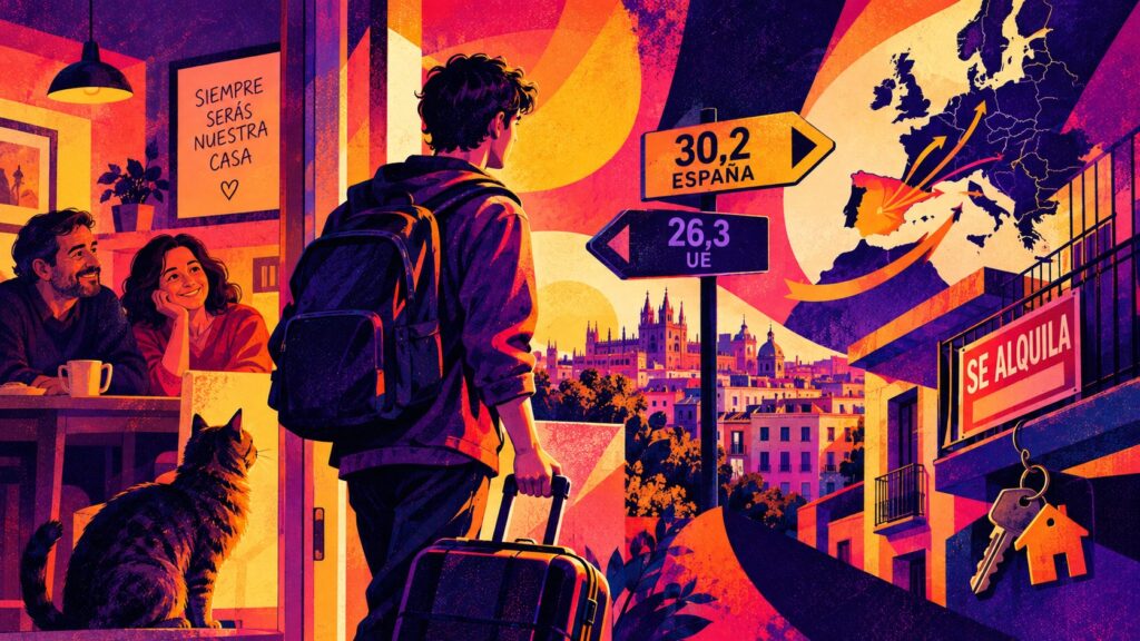 ¿A qué edad los españoles comienzan a vivir de forma independiente? La brecha entre España y el resto de Europa a qué edad los españoles comienzan a vivir de forma independiente