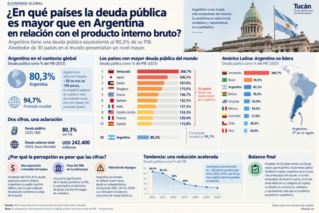 infografía sobre deuda pública argentina